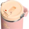 image:imageSTANLEY IceFlow 20 Flip Straw Tumbler with Handle 30 oz  Twist On Lid and Flip Up Straw  Leakproof Water Bottle  Insulated Stainless Steel  BPAFree  DaffodilPeach Rose