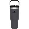 image:imageSTANLEY IceFlow 20 Flip Straw Tumbler with Handle 30 oz  Twist On Lid and Flip Up Straw  Leakproof Water Bottle  Insulated Stainless Steel  BPAFree  DaffodilCharcoal