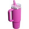 image:imageSTANLEY Quencher ProTour Flip Straw Tumbler with Leakproof Lid  BuiltIn Straw amp Handle  Cupholder Compatible for Travel  Insulated Stainless Steel Cup  BPAFreeDark Blossom