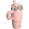image:imageSTANLEY Quencher ProTour Flip Straw Tumbler with Leakproof Lid  BuiltIn Straw amp Handle  Cupholder Compatible for Travel  Insulated Stainless Steel Cup  BPAFreePeach Rose