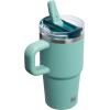 image:imageSTANLEY Quencher ProTour Flip Straw Tumbler with Leakproof Lid  BuiltIn Straw amp Handle  Cupholder Compatible for Travel  Insulated Stainless Steel Cup  BPAFreeSpring Green