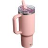 image:imageSTANLEY Quencher ProTour Flip Straw Tumbler with Leakproof Lid  BuiltIn Straw amp Handle  Cupholder Compatible for Travel  Insulated Stainless Steel Cup  BPAFreePeach Rose