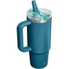 image:imageSTANLEY Quencher ProTour Flip Straw Tumbler with Leakproof Lid  BuiltIn Straw amp Handle  Cupholder Compatible for Travel  Insulated Stainless Steel Cup  BPAFreeCoastal Teal
