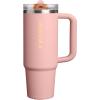 image:imageSTANLEY Quencher ProTour Flip Straw Tumbler with Leakproof Lid  BuiltIn Straw amp Handle  Cupholder Compatible for Travel  Insulated Stainless Steel Cup  BPAFreePeach Rose