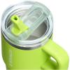 image:imageSTANLEY Quencher ProTour Flip Straw Tumbler with Leakproof Lid  BuiltIn Straw amp Handle  Cupholder Compatible for Travel  Insulated Stainless Steel Cup  BPAFreeChartreuse