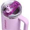 image:imageSTANLEY Quencher ProTour Flip Straw Tumbler with Leakproof Lid  BuiltIn Straw amp Handle  Cupholder Compatible for Travel  Insulated Stainless Steel Cup  BPAFreeSoft Orchid