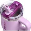image:imageSTANLEY Quencher ProTour Flip Straw Tumbler with Leakproof Lid  BuiltIn Straw amp Handle  Cupholder Compatible for Travel  Insulated Stainless Steel Cup  BPAFreeSoft Orchid