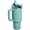 image:imageSTANLEY Quencher ProTour Flip Straw Tumbler with Leakproof Lid  BuiltIn Straw amp Handle  Cupholder Compatible for Travel  Insulated Stainless Steel Cup  BPAFreeSpring Green