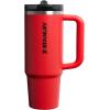 image:imageSTANLEY Quencher ProTour Flip Straw Tumbler with Leakproof Lid  BuiltIn Straw amp Handle  Cupholder Compatible for Travel  Insulated Stainless Steel Cup  BPAFreeChili Black