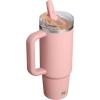 image:imageSTANLEY Quencher ProTour Flip Straw Tumbler with Leakproof Lid  BuiltIn Straw amp Handle  Cupholder Compatible for Travel  Insulated Stainless Steel Cup  BPAFreePeach Rose