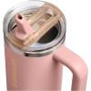 image:imageSTANLEY Quencher ProTour Flip Straw Tumbler with Leakproof Lid  BuiltIn Straw amp Handle  Cupholder Compatible for Travel  Insulated Stainless Steel Cup  BPAFreePeach Rose