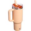 image:imageSTANLEY Quencher ProTour Flip Straw Tumbler with Leakproof Lid  BuiltIn Straw amp Handle  Cupholder Compatible for Travel  Insulated Stainless Steel Cup  BPAFreeOrange Sherbet