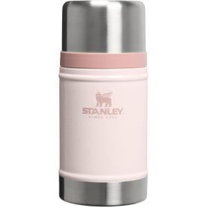 image:imageSTANLEY Classic Food Jar and Spork 14 oz  Vacuum Insulated Food Container  Wide Mouth Screw On Lid  Packable for Travel  Stainless Steel with Leakproof Lid  BPAFree  Spring GreenHammertone Rose Quartz