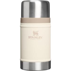image:imageSTANLEY Classic Food Jar and Spork 14 oz  Vacuum Insulated Food Container  Wide Mouth Screw On Lid  Packable for Travel  Stainless Steel with Leakproof Lid  BPAFree  Spring GreenCream