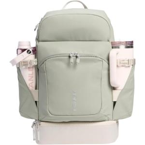 image:imageSTANLEY Vitalize Backpack  Gym Work amp Travel Bag with Laptop Sleeve  Expandable Bottom Compartment  Tumbler amp Water Bottle Pockets  Durable Recycled Fabric  Sage GreySage Grey