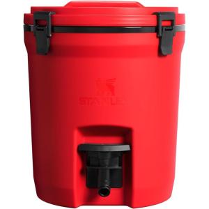 image:imageStanley Adventure Fast Flow Water Jug 2 Gallon  Leakproof Ice Water Dispenser  Insulated Beverage Cooler  Easy Pour Spigot and Latched Foam Lid  BPAFreeChili Black
