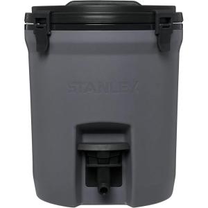 image:imageStanley Adventure Fast Flow Water Jug 2 Gallon  Leakproof Ice Water Dispenser  Insulated Beverage Cooler  Easy Pour Spigot and Latched Foam Lid  BPAFreeCharcoal