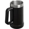 image:imageSTANLEY StayChill Beer Stein 24 oz  Heavy Duty Big Grip Handle  Beer Tumbler Drink Cup Holds 2 Cans  Insulated Stainless Steel Party Mug  BPAFree  Hammertone Black