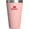 image:imageSTANLEY Adventure Stacking Beer Pint Glass 16oz  Stackable Drinking Cup for Cold Beverages  Dishwasher Safe  Insulated Stainless Steel Tumbler  BPAFree  Peach Rose