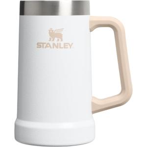 image:imageSTANLEY StayChill Beer Stein 24 oz  Heavy Duty Big Grip Handle  Beer Tumbler Drink Cup Holds 2 Cans  Insulated Stainless Steel Party Mug  BPAFree  Hammertone Frost
