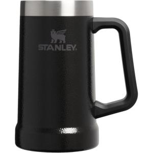 image:imageSTANLEY StayChill Beer Stein 24 oz  Heavy Duty Big Grip Handle  Beer Tumbler Drink Cup Holds 2 Cans  Insulated Stainless Steel Party Mug  BPAFree  Hammertone Black