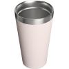 image:imageSTANLEY Adventure Stacking Beer Pint Glass  Stackable Drinking Cup for Cold Beverages  Dishwasher Safe  Insulated Stainless Steel Tumbler  BPAFreeRose Quartz