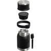 image:imageSTANLEY Adventure ToGo Food Jar and Spork 24 oz  Vacuum Insulated Food Container  Wide Mouth Screw On Lid  Packable for Travel  Stainless Steel with Leakproof Lid  BPAFree  Black 20