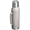 image:imageStanley Classic Legendary Vacuum Bottle 11 qt  Wide Mouth with Leakproof Cup Lid  Keep Drinks Hot or Cold  Packable for Travel  Insulated Stainless Steel Thermos  BPAFree  Hammertone Ash
