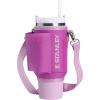 image:imageSTANLEY All Day Quencher Carry All for 30 oz Tumbler with Handle  Crossbody Bag with Phone Holder Pocket Card Sleeve amp Detachable Strap  Water Bottle Carrier Bag  BPAFree  Dark Blossom
