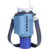 image:imageSTANLEY All Day Quencher Carry All for 40 oz Tumbler with Handle  Crossbody Bag with Phone Holder Pocket Card Sleeve amp Detachable Strap  Water Bottle Carrier Bag  BPAFree  Blue Sky
