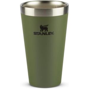 image:imageSTANLEY Adventure Stacking Beer Pint Glass  Stackable Drinking Cup for Cold Beverages  Dishwasher Safe  Insulated Stainless Steel Tumbler  BPAFreeDried Pine