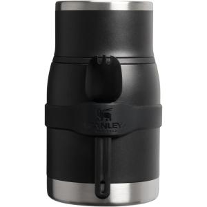 image:imageSTANLEY Adventure ToGo Food Jar and Spork 24 oz  Vacuum Insulated Food Container  Wide Mouth Screw On Lid  Packable for Travel  Stainless Steel with Leakproof Lid  BPAFree  Black 20