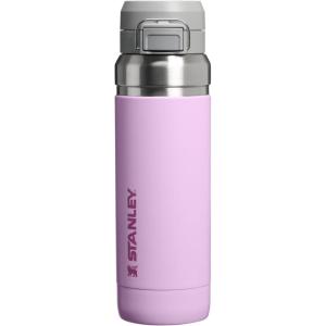 image:imageSTANLEY Quick Flip GO Water Bottle 36 oz  Push Button Lid  Leakproof and Packable for Travel and Sports  Insulated Stainless Steel  BPAFree  Soft Orchid