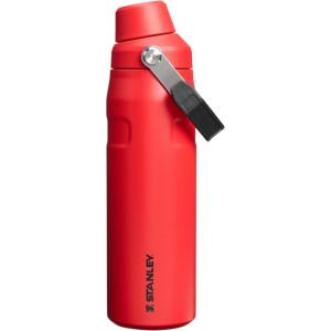 image:imageStanley IceFlow Fast Flow Water Bottle 24 oz  Angled Spout Lid  Lightweight and Leakproof for Travel and Sports  Insulated Stainless Steel  BPAFree  Chili Black