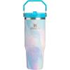 image:imageSTANLEY IceFlow 20 Flip Straw Tumbler with Handle 14 oz  Twist On Lid and Flip Up Straw  Leakproof Water Bottle  Insulated Stainless Steel  BPAFree  AshSea Glass Plume
