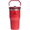 image:imageSTANLEY IceFlow 20 Flip Straw Tumbler with Handle 14 oz  Twist On Lid and Flip Up Straw  Leakproof Water Bottle  Insulated Stainless Steel  BPAFree  AshChili Red
