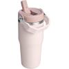 image:imageSTANLEY IceFlow 20 Flip Straw Tumbler with Handle 14 oz  Twist On Lid and Flip Up Straw  Leakproof Water Bottle  Insulated Stainless Steel  BPAFree  AshRose Quartz