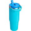 image:imageSTANLEY IceFlow 20 Flip Straw Tumbler with Handle 14 oz  Twist On Lid and Flip Up Straw  Leakproof Water Bottle  Insulated Stainless Steel  BPAFree  AshSplash