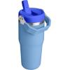 image:imageSTANLEY IceFlow 20 Flip Straw Tumbler with Handle 14 oz  Twist On Lid and Flip Up Straw  Leakproof Water Bottle  Insulated Stainless Steel  BPAFree  AshBlue Sky