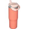 image:imageSTANLEY IceFlow 20 Flip Straw Tumbler with Handle 14 oz  Twist On Lid and Flip Up Straw  Leakproof Water Bottle  Insulated Stainless Steel  BPAFree  AshGrapefruit