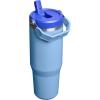 image:imageSTANLEY IceFlow 20 Flip Straw Tumbler with Handle 14 oz  Twist On Lid and Flip Up Straw  Leakproof Water Bottle  Insulated Stainless Steel  BPAFree  AshBlue Sky