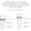 image:imageSTANLEY IceFlow 20 Flip Straw Tumbler with Handle 14 oz  Twist On Lid and Flip Up Straw  Leakproof Water Bottle  Insulated Stainless Steel  BPAFree  AshPolar