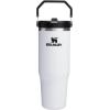 image:imageSTANLEY IceFlow 20 Flip Straw Tumbler with Handle 14 oz  Twist On Lid and Flip Up Straw  Leakproof Water Bottle  Insulated Stainless Steel  BPAFree  AshChalk