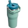 image:imageSTANLEY IceFlow 20 Flip Straw Tumbler with Handle 14 oz  Twist On Lid and Flip Up Straw  Leakproof Water Bottle  Insulated Stainless Steel  BPAFree  AshSpring Green