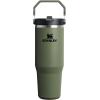 image:imageSTANLEY IceFlow 20 Flip Straw Tumbler with Handle 14 oz  Twist On Lid and Flip Up Straw  Leakproof Water Bottle  Insulated Stainless Steel  BPAFree  AshDried Pine