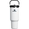 image:imageSTANLEY IceFlow 20 Flip Straw Tumbler with Handle 14 oz  Twist On Lid and Flip Up Straw  Leakproof Water Bottle  Insulated Stainless Steel  BPAFree  AshChalk
