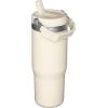 image:imageSTANLEY IceFlow 20 Flip Straw Tumbler with Handle 14 oz  Twist On Lid and Flip Up Straw  Leakproof Water Bottle  Insulated Stainless Steel  BPAFree  AshCream