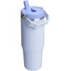 image:imageSTANLEY IceFlow 20 Flip Straw Tumbler with Handle 14 oz  Twist On Lid and Flip Up Straw  Leakproof Water Bottle  Insulated Stainless Steel  BPAFree  AshDew Drop