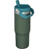 image:imageSTANLEY IceFlow 20 Flip Straw Tumbler with Handle 14 oz  Twist On Lid and Flip Up Straw  Leakproof Water Bottle  Insulated Stainless Steel  BPAFree  AshSpirulina