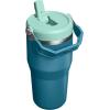 image:imageSTANLEY IceFlow 20 Flip Straw Tumbler with Handle 14 oz  Twist On Lid and Flip Up Straw  Leakproof Water Bottle  Insulated Stainless Steel  BPAFree  AshCoastal Teal